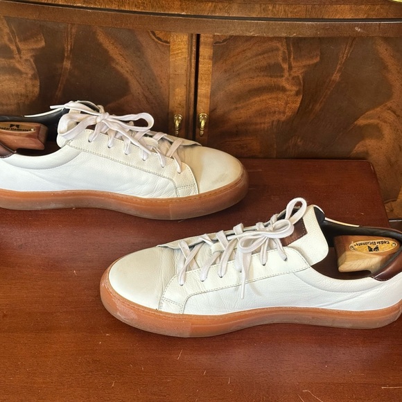 To Boot New York Adam Derrick White Leather Sneakers - Picture 6 of 10